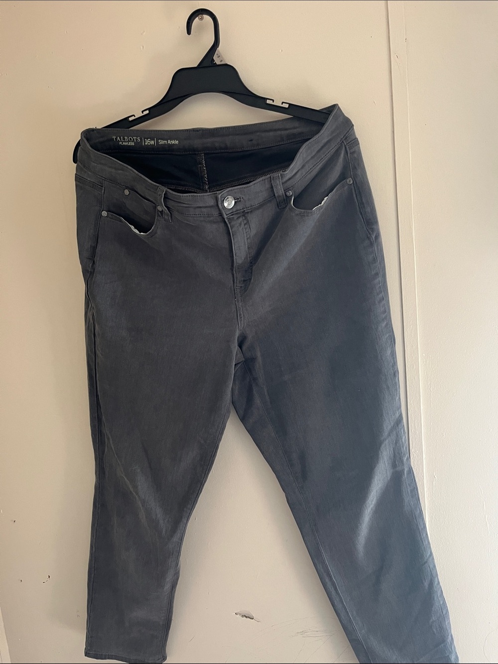 Talbots Women's Slim Ankle Jeans - Charcoal